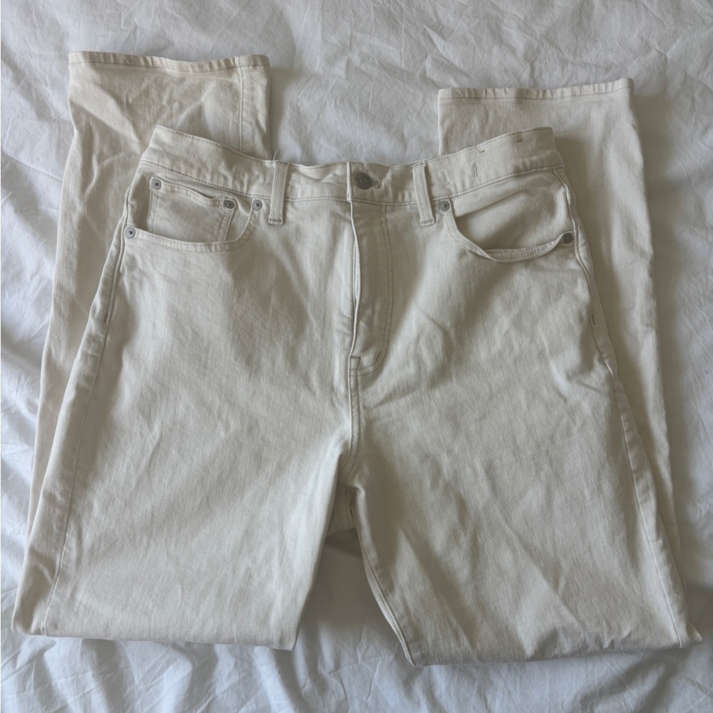 Madewell 90s Straight White Denim Jeans